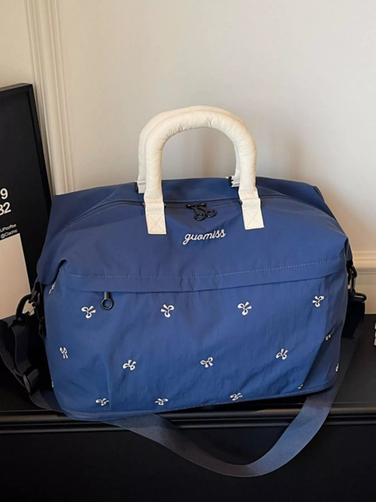 Bow Embroidered Travel Bag - Lilixa.store