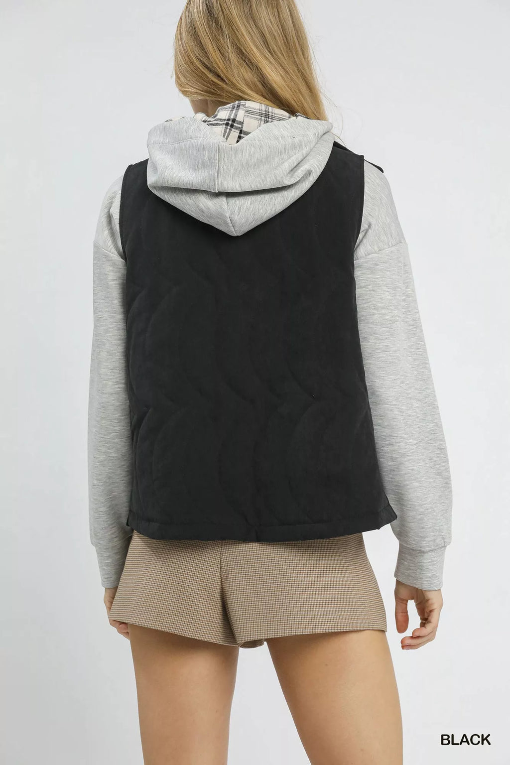 Umgee Quilted Embroidered Vest - Lilixa.store