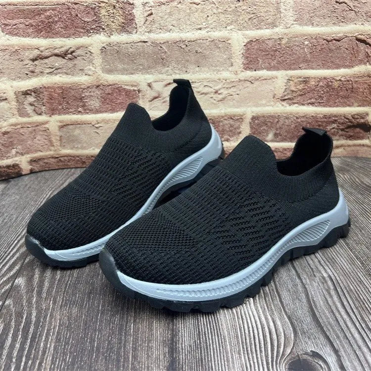 Breathable Mesh Round Toe Platform Athletic - Lilixa.store
