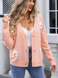 Angel Wings Crochet Flower Button Up Cardigan - Lilixa.store