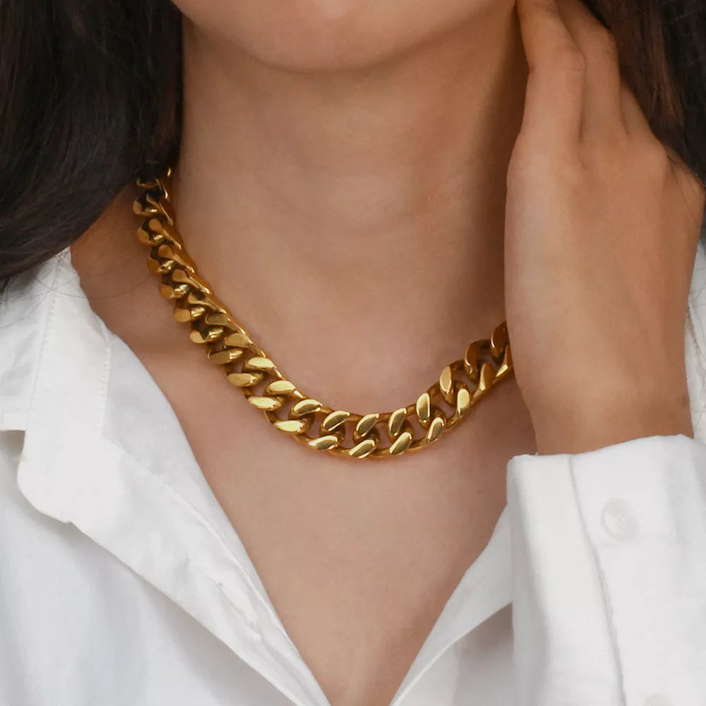 18K Gold-Plated Chain Necklace