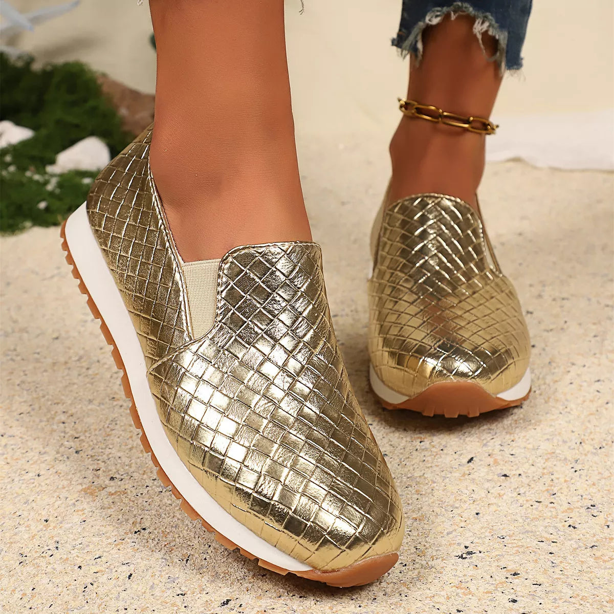 Round Toe Slip-Ons - Lilixa.store