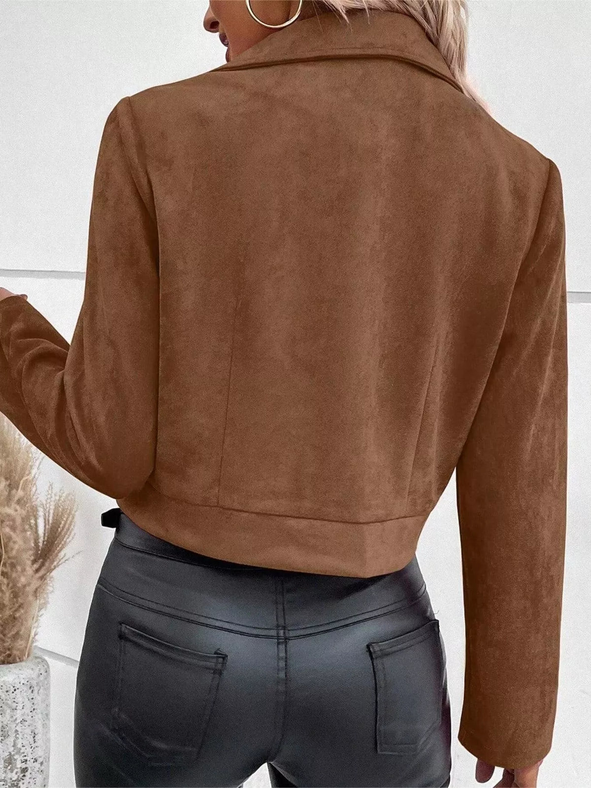 Zip Up Moto Jacket, view 2