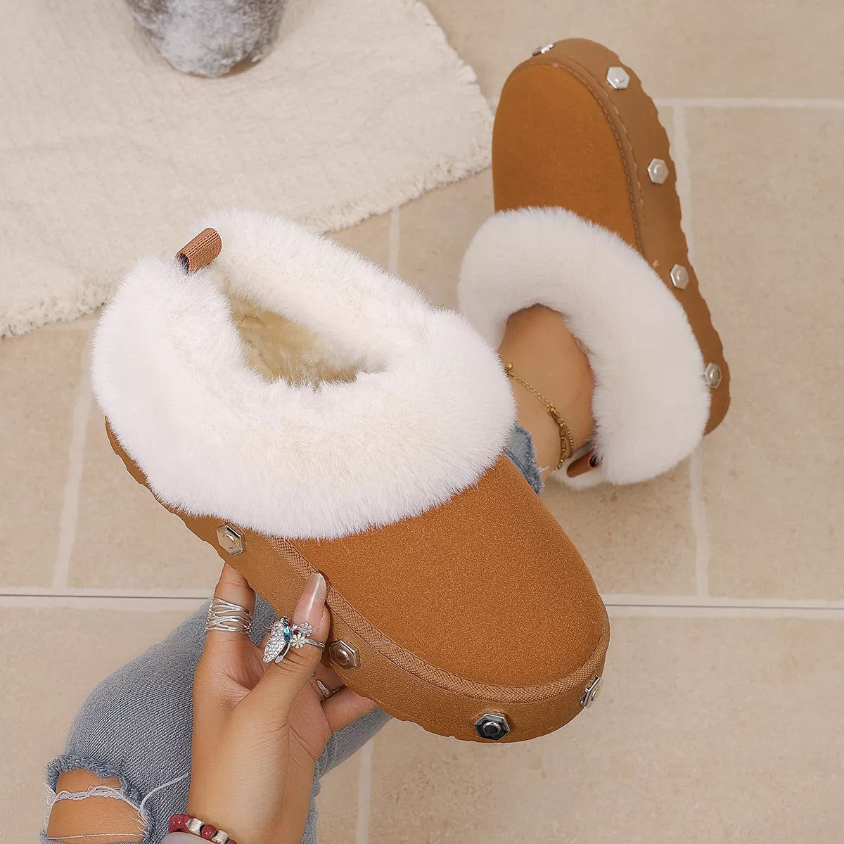 Round Toe Platform Boots - Lilixa.store