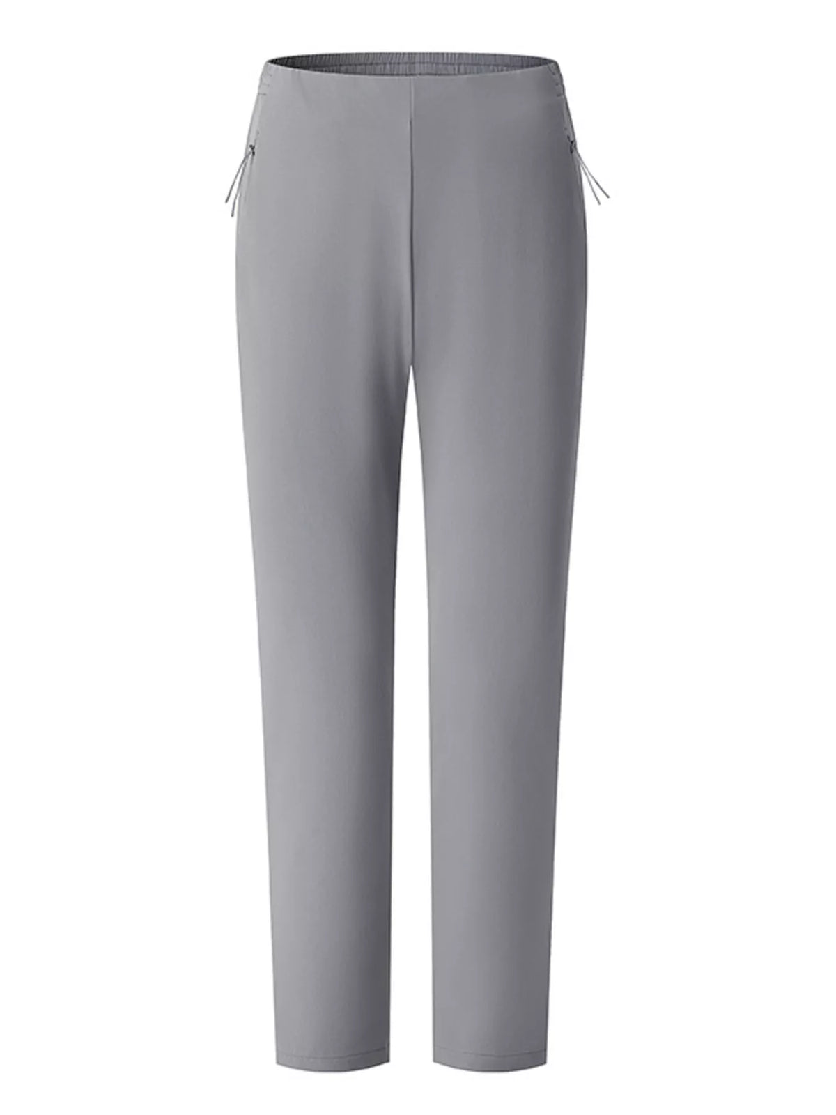 Men's Plus Size Casual Lightweight Straight-Leg Pants in Light Gray