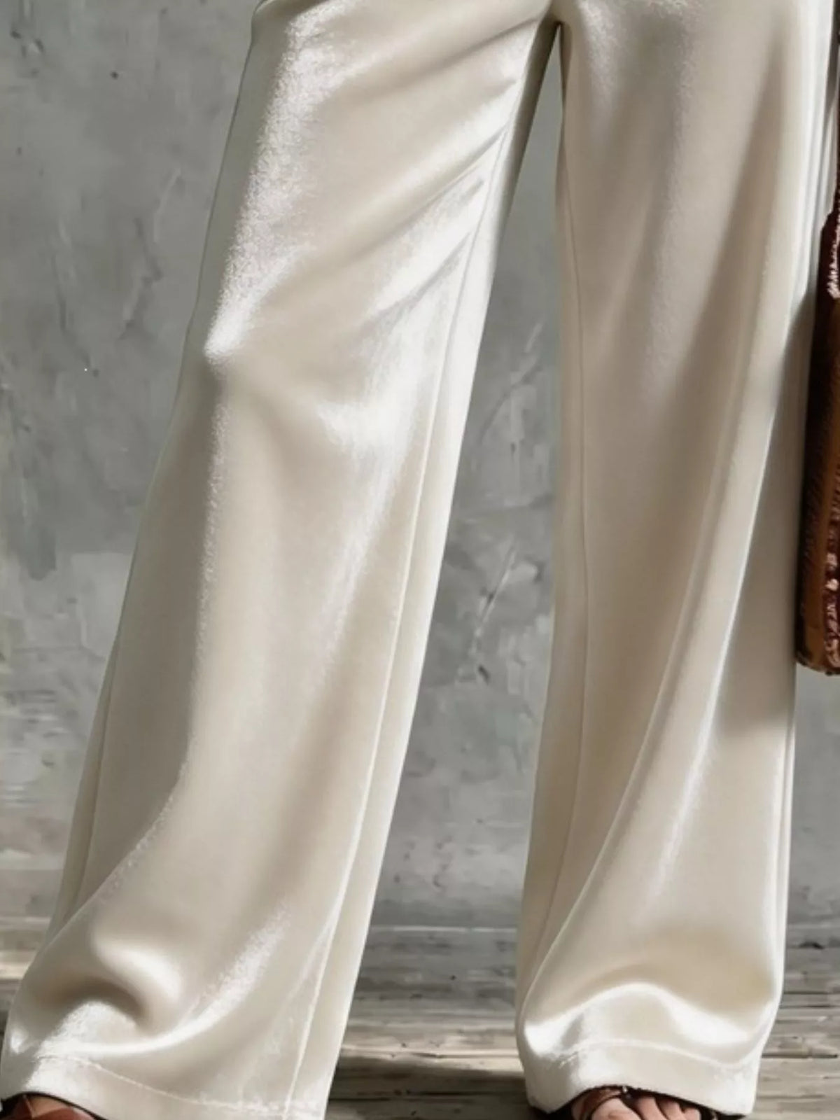 Full Size Velvet Wide-Leg Pants Plus Size - Lilixa.store