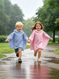Children's Striped Hooded Poncho - Lilixa.store