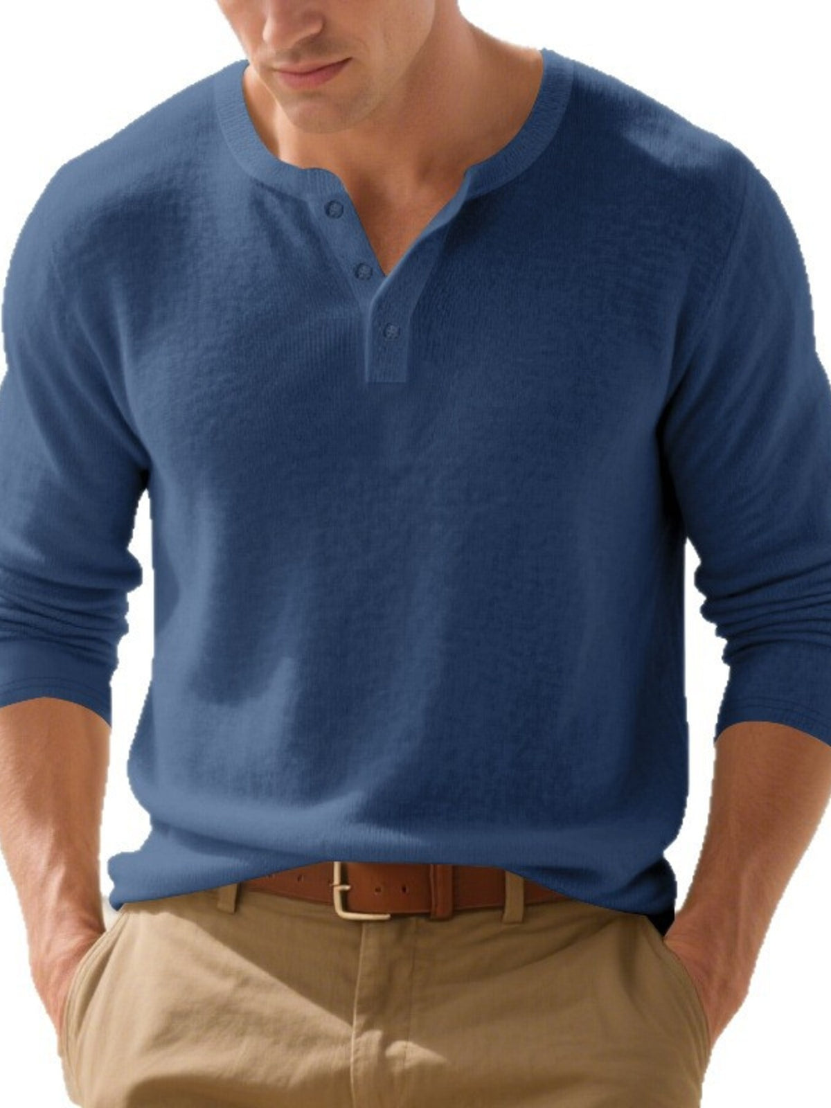 Men's Plus Size Breathable Long Sleeve T-Shirt