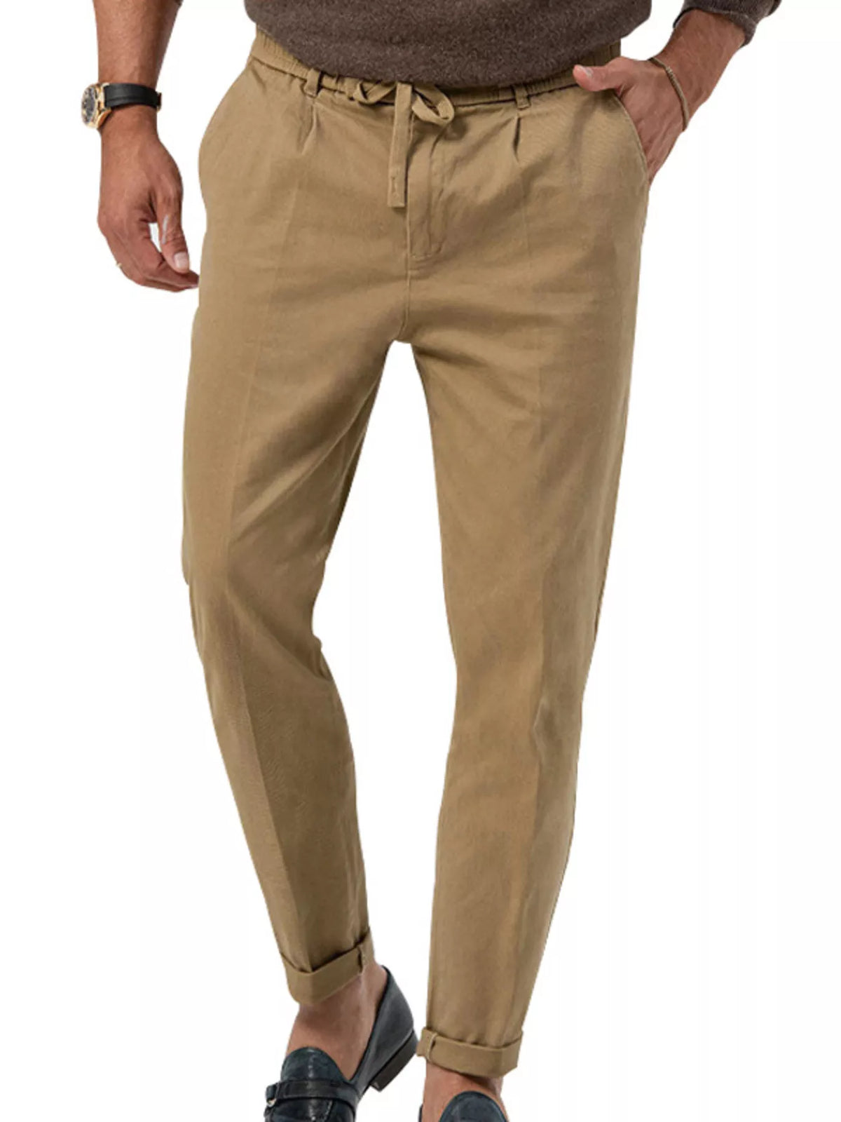 Men's Full Size Casual Drawstring Pants Plus Size