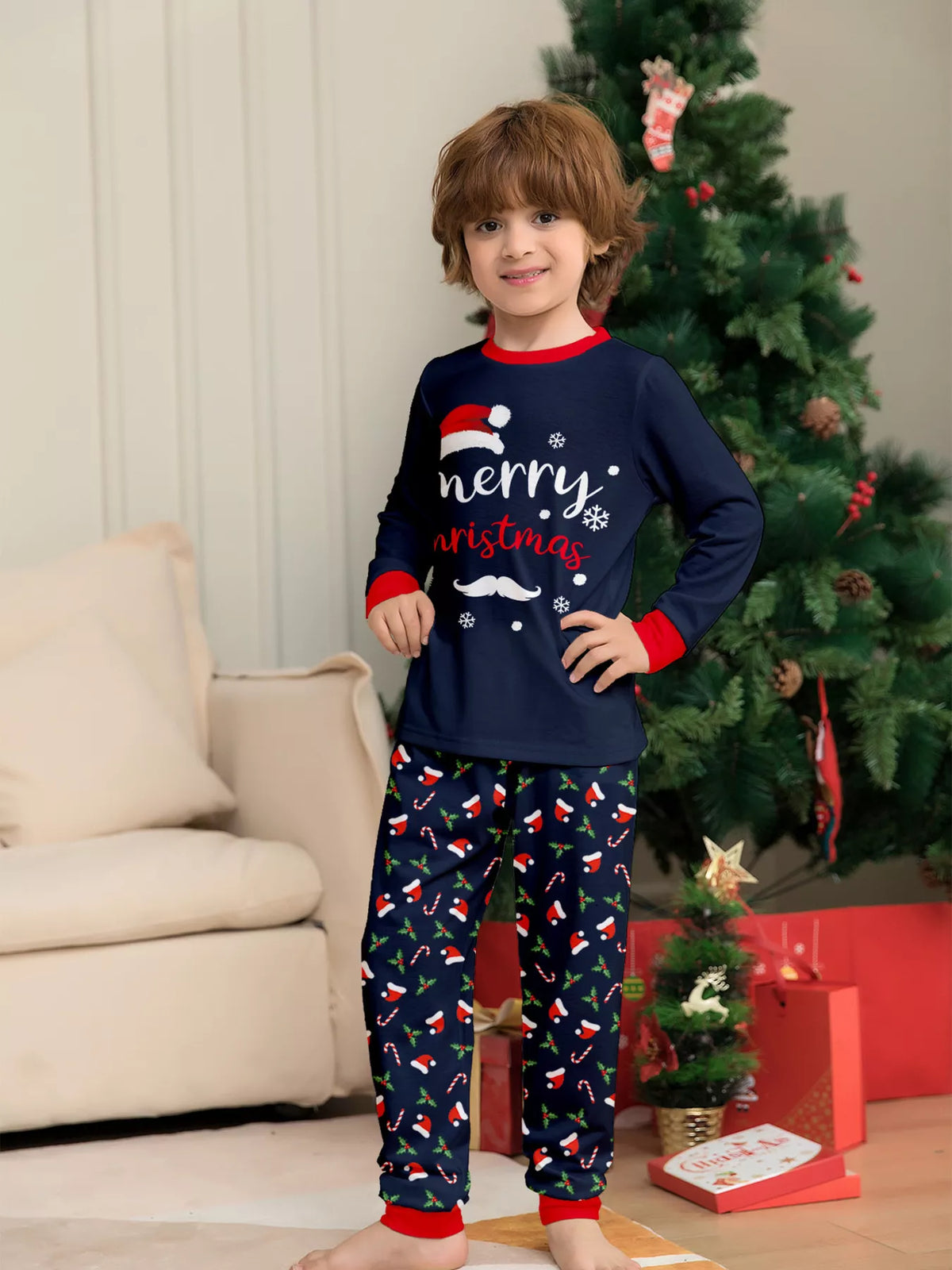 Full Size Family Matching Christmas Pajama Set Plus Size - Lilixa.store