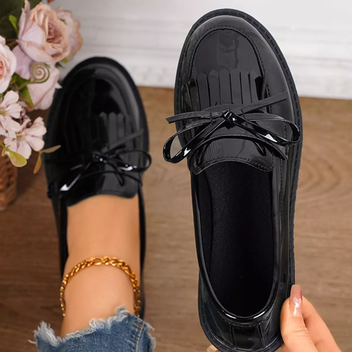 Round Toe Slip-Ons, view 6