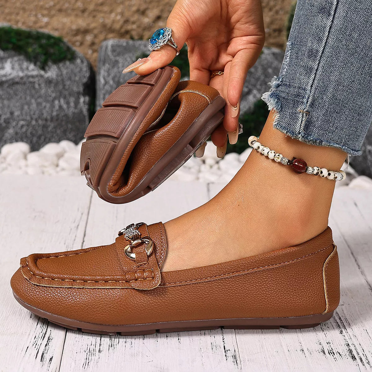 Round Toe Slip-Ons - Lilixa.store