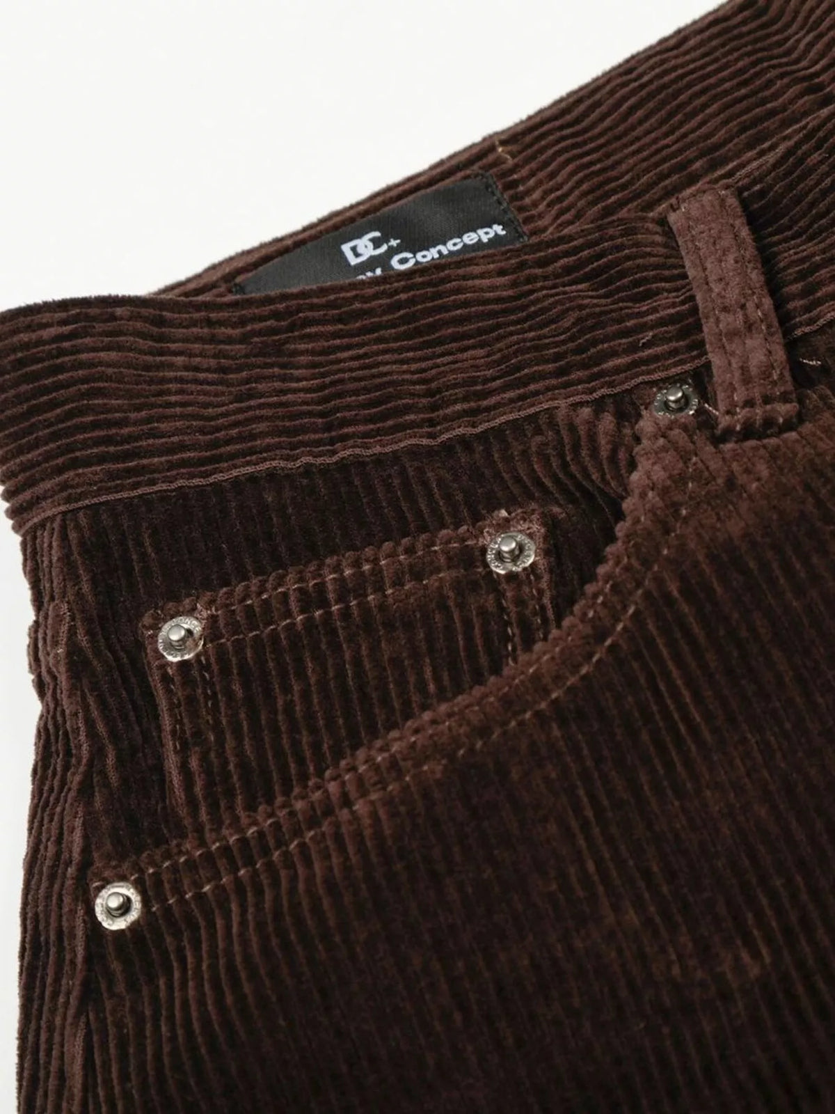 Men's Wide Leg Corduroy Pants in Brown, view 7