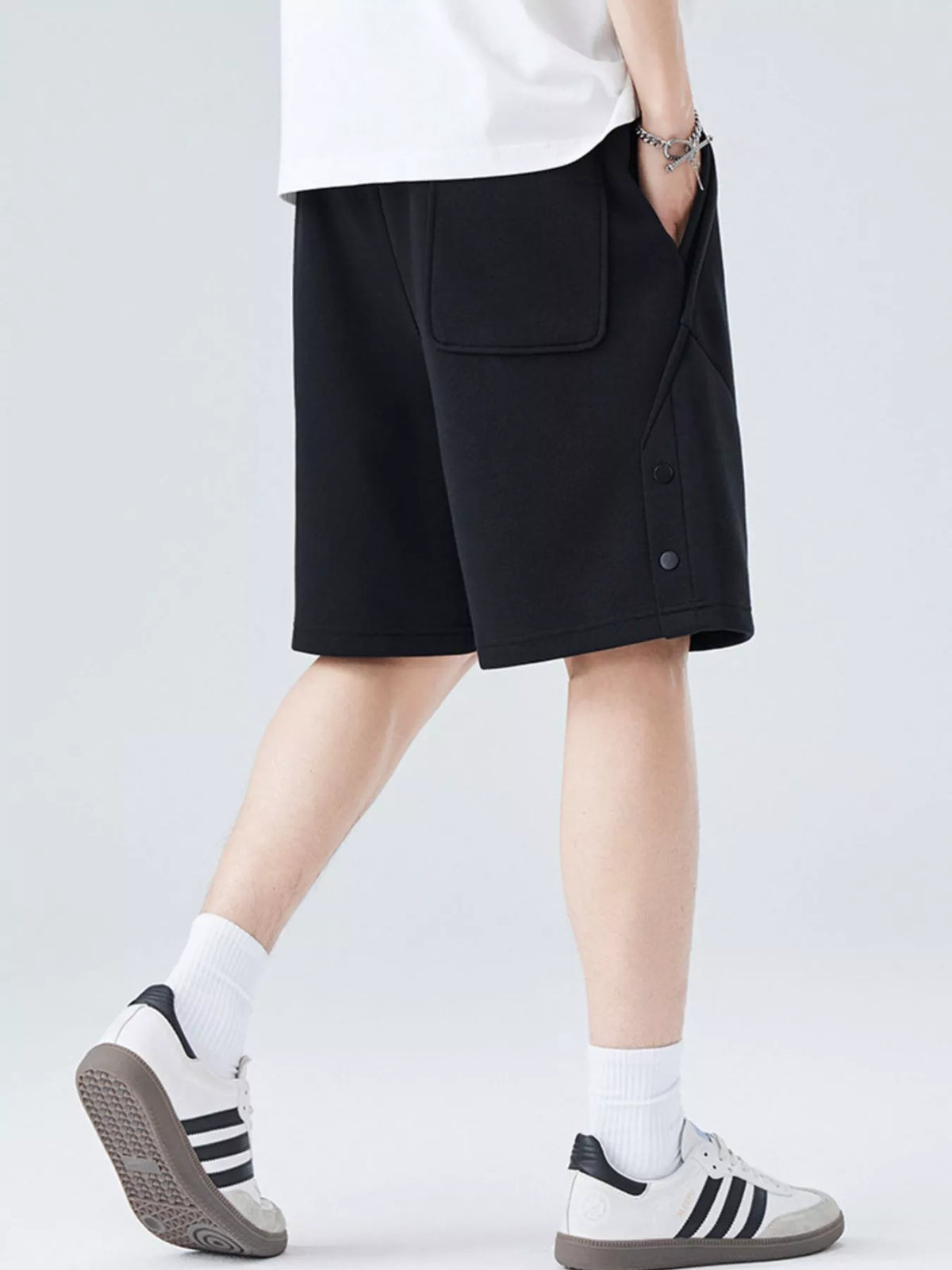Men's Plus Size Casual Comfort Drawstring Shorts, view 6