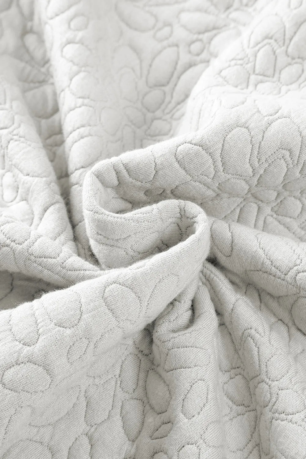 Baseball Collar Floral Quilted Jacket, view 9