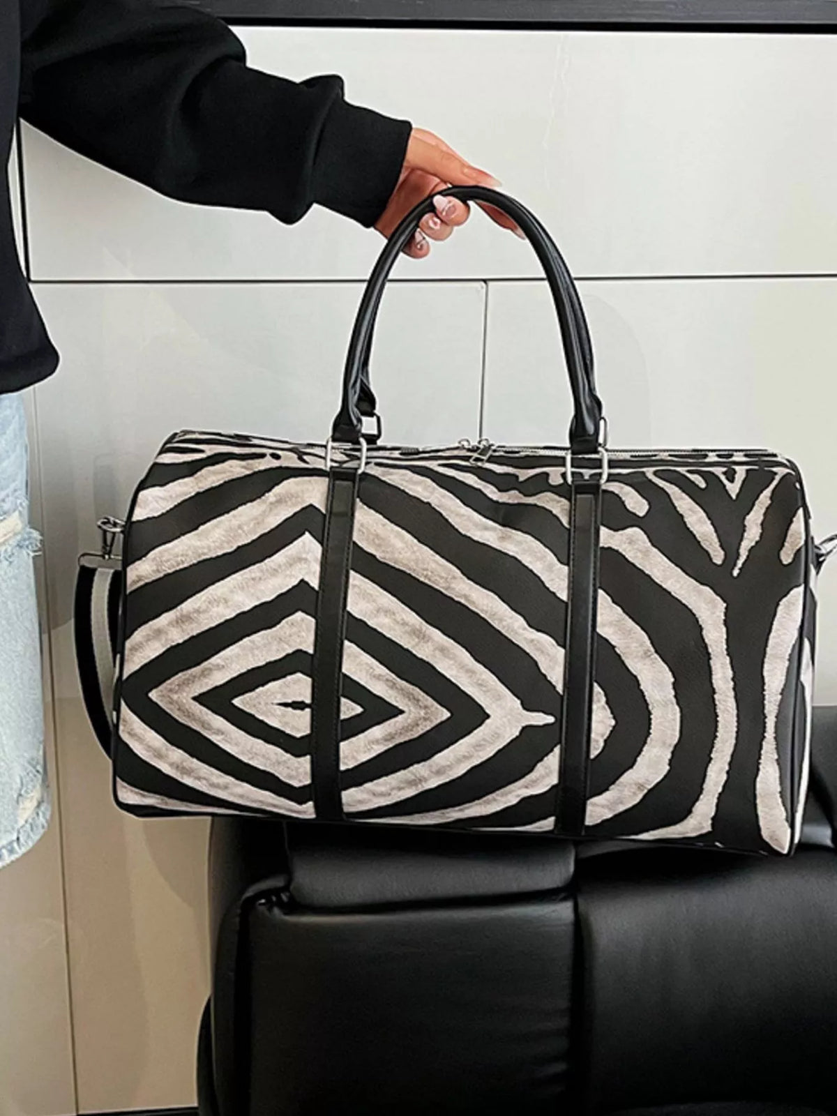 Zebra Print Duffle Bag - Lilixa.store