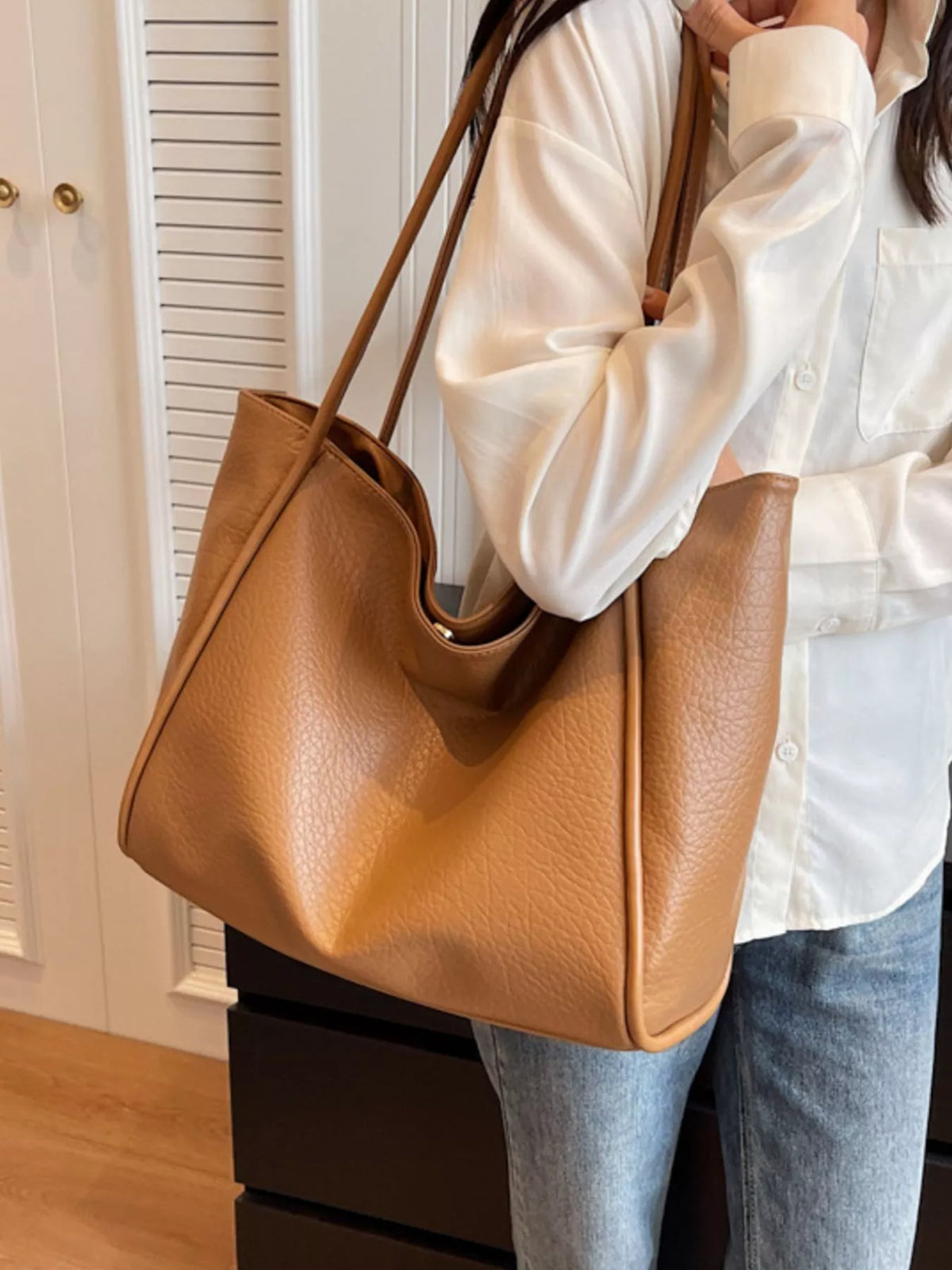 PU Leather Tote Bag