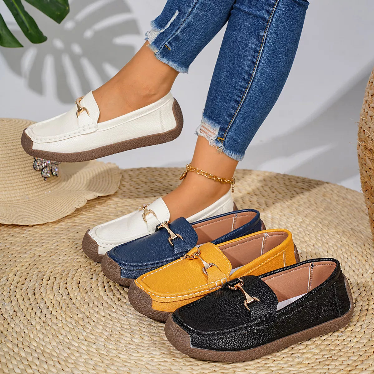 Round Toe Slip-Ons - Lilixa.store
