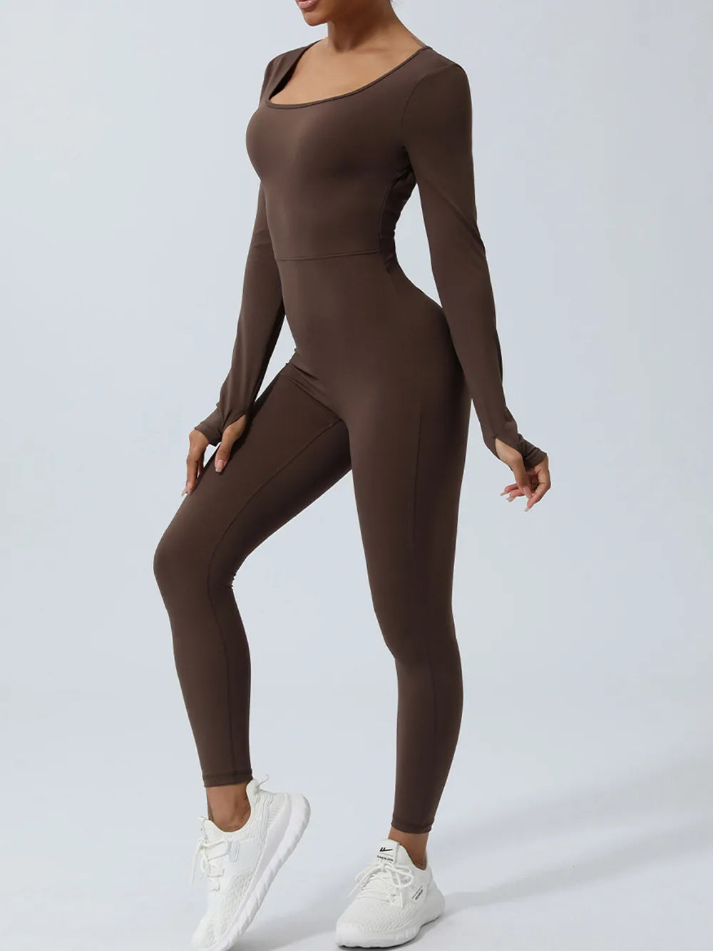 Twisted Backless Long Sleeve Jumpsuit - Lilixa.store