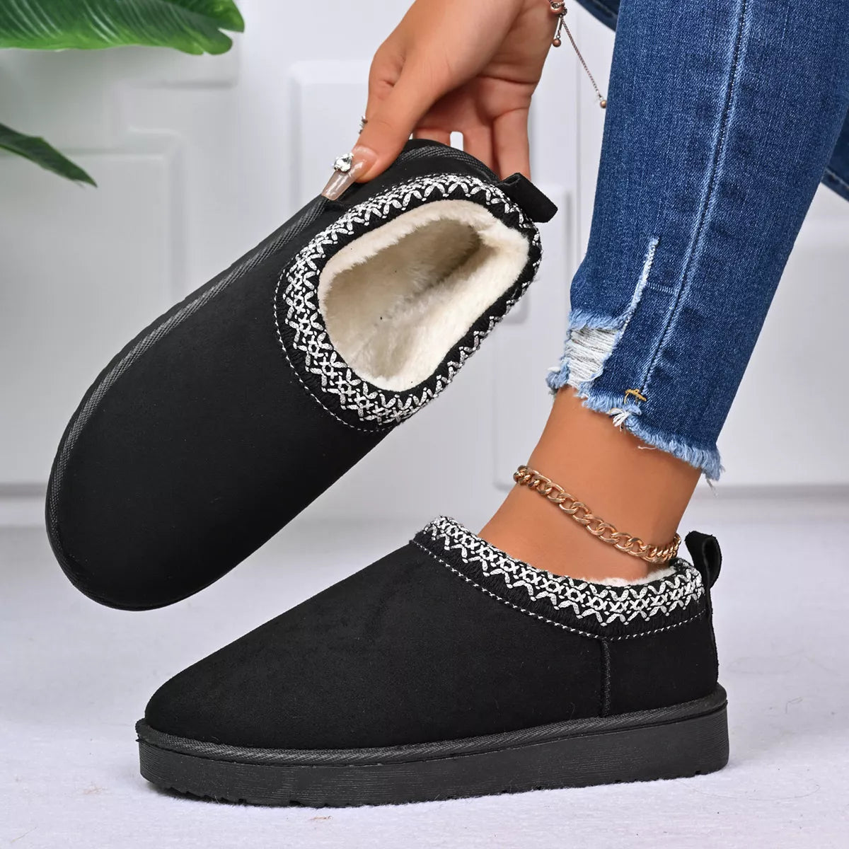 Round Toe Platform Ankle Boots - Lilixa.store