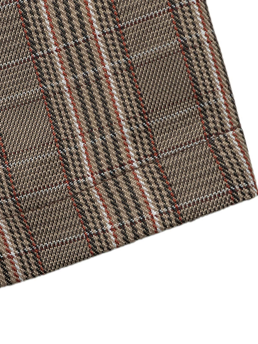 Plaid Single-Button Blazer - Lilixa.store