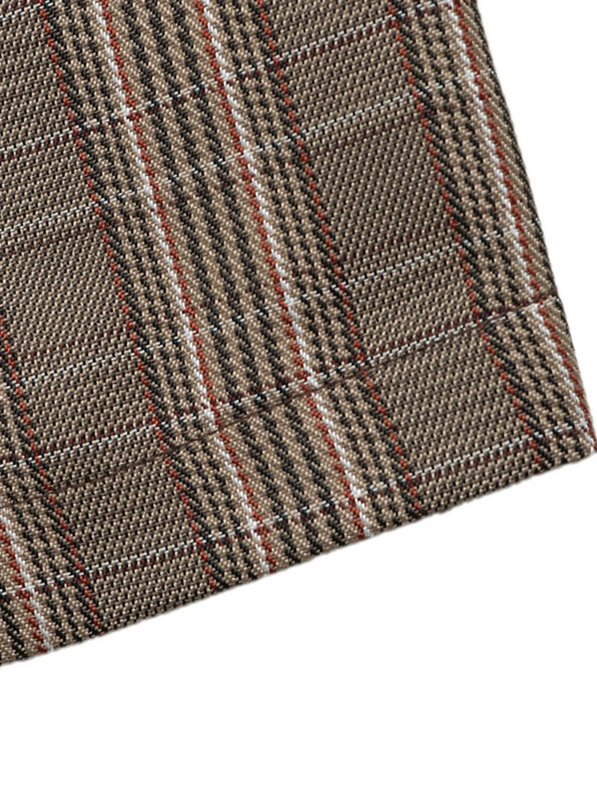 Plaid Single-Button Blazer - Lilixa.store