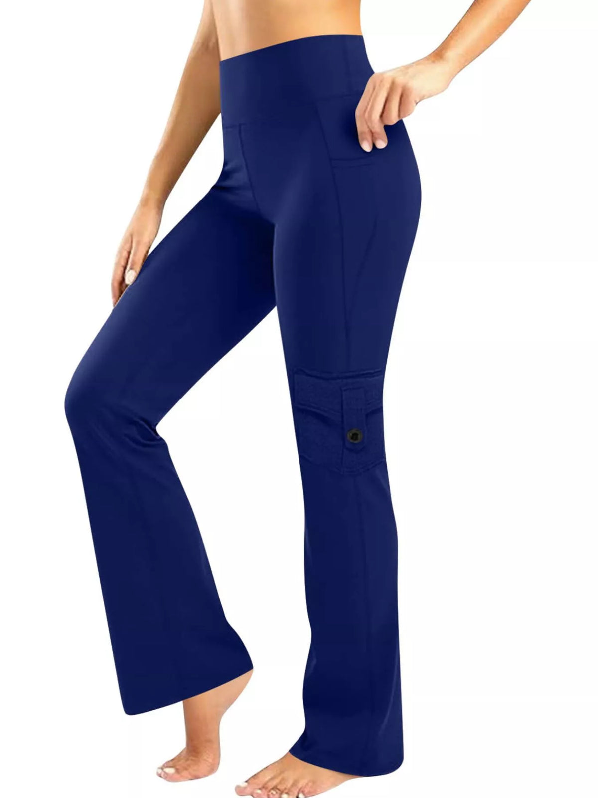 High-Waisted Yoga Pants with Pockets - Lilixa.store