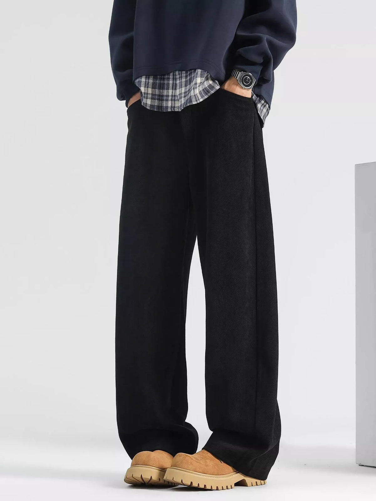 Men's Plus Size Loose Fit Corduroy Pants, view 2