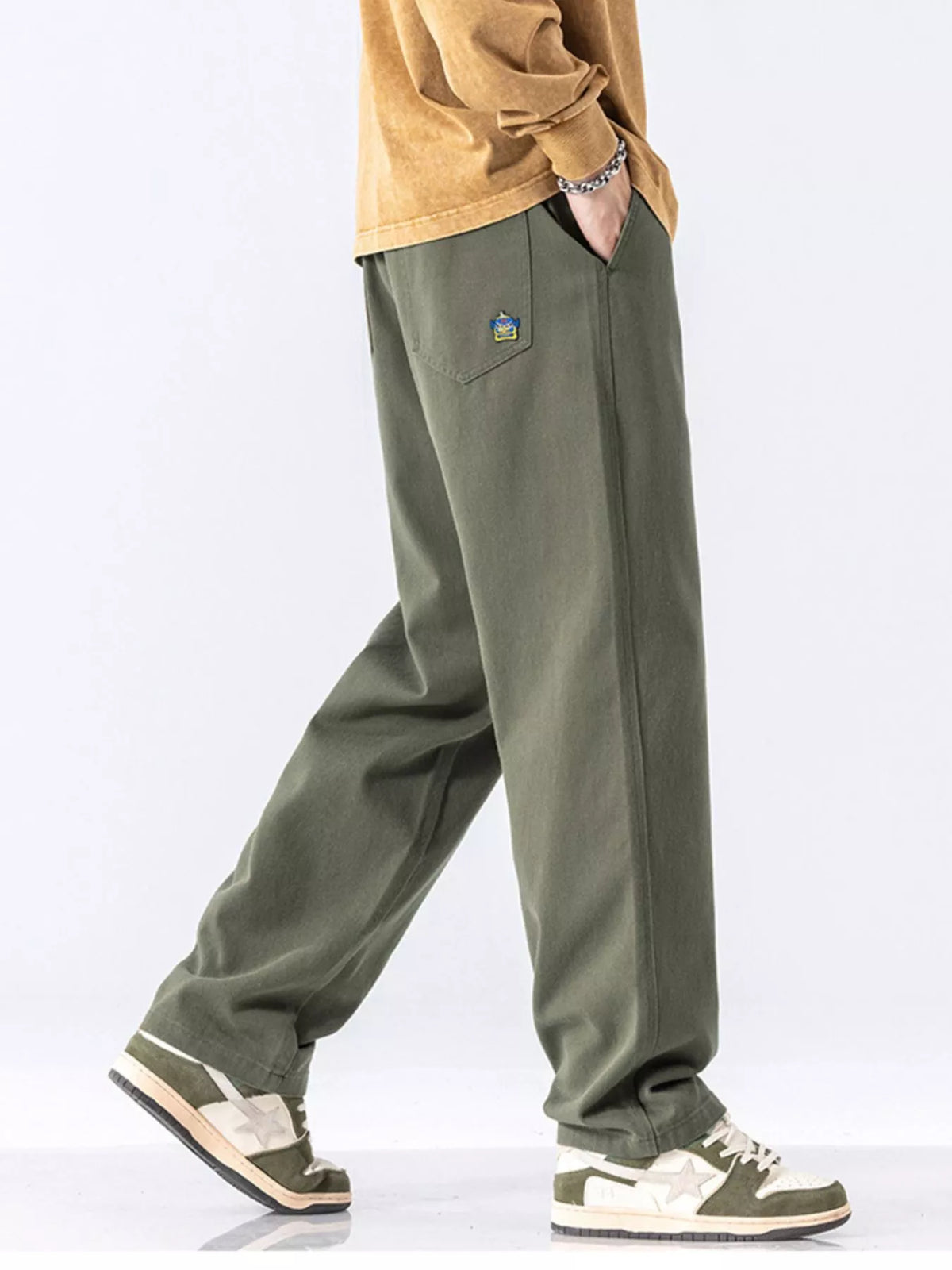 Men's Full Size Casual Loose-Fit Drawstring Pants Plus Size, view 11