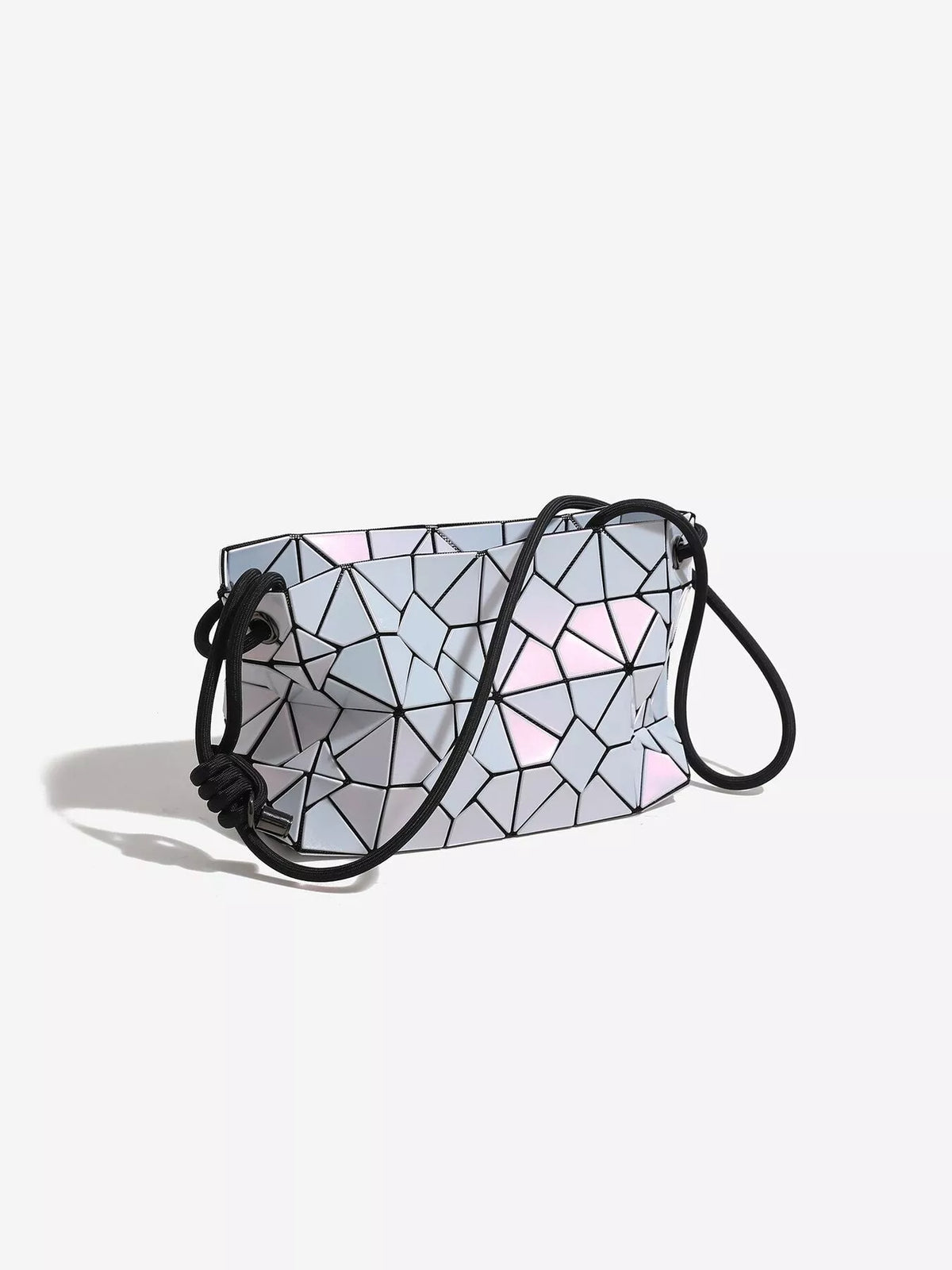 Geometric Prism Iridescent Shoulder Bag - Lilixa.store