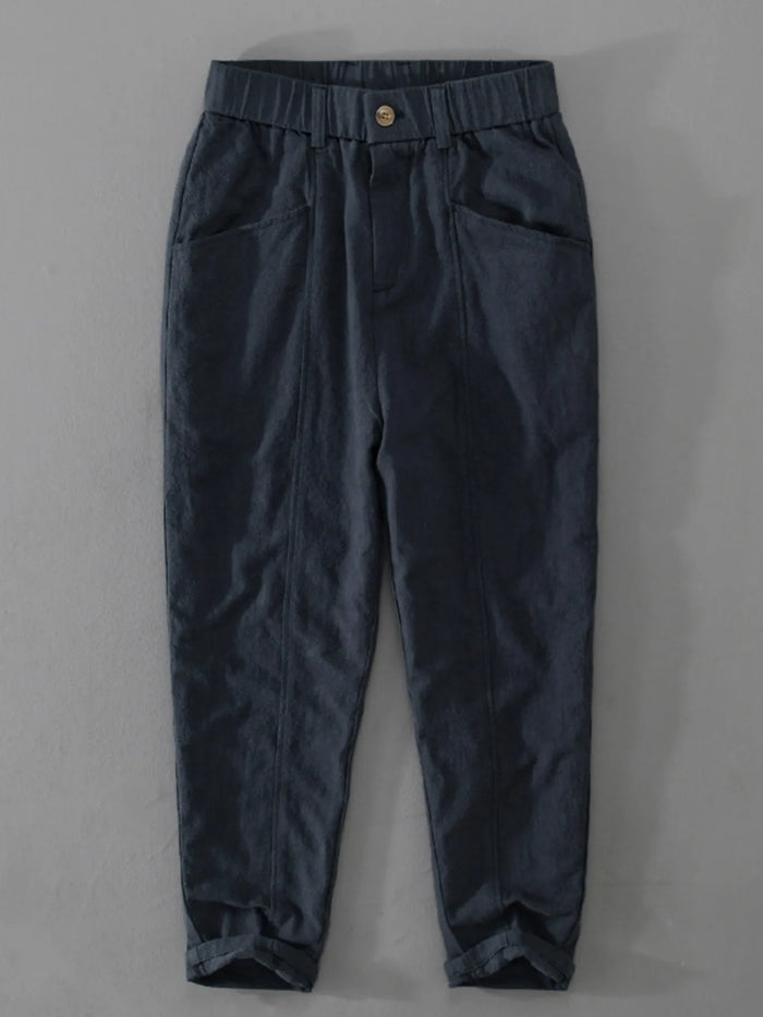 Men's Loose Fit Pants in Dark Blue