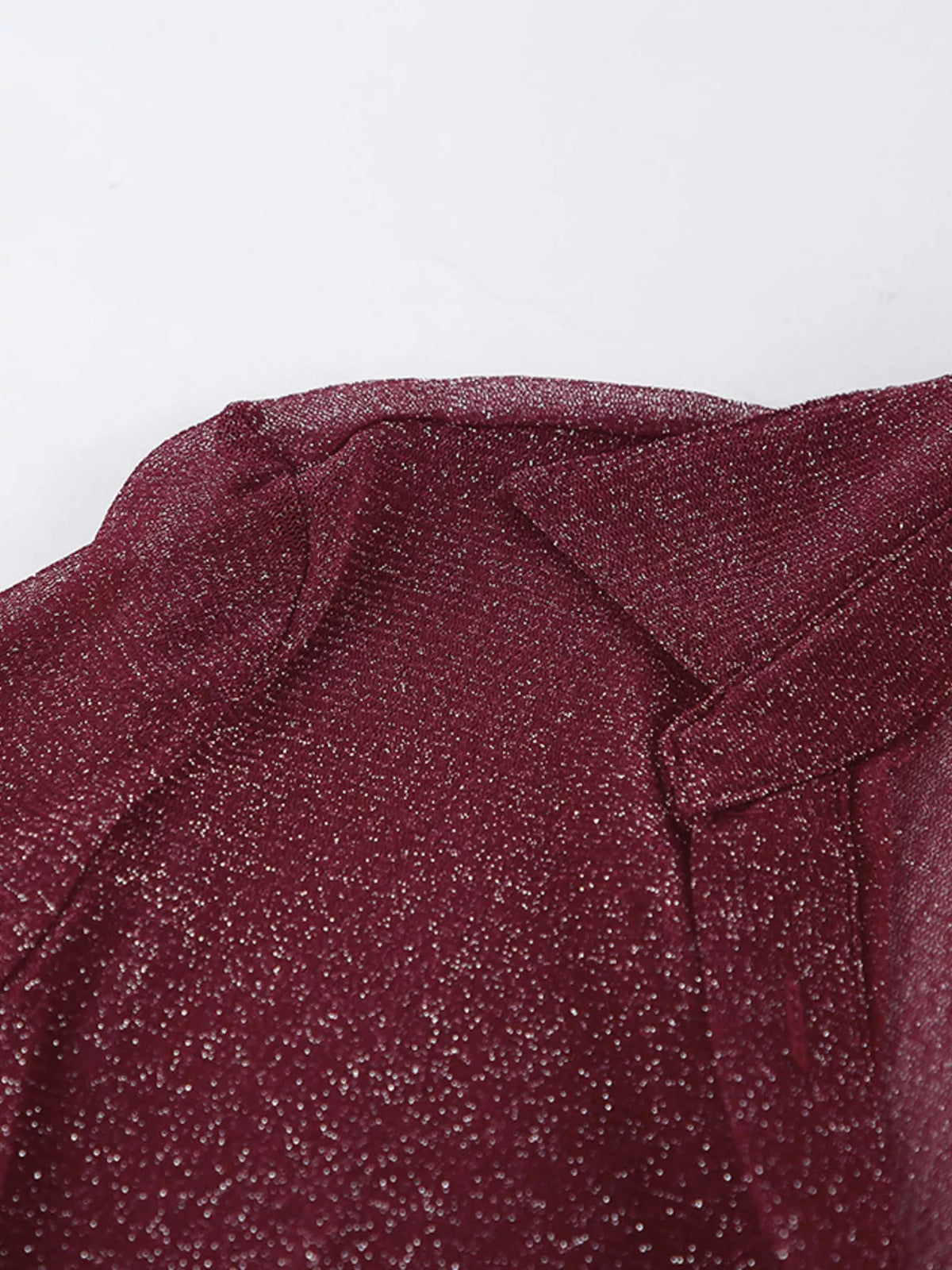 Button Down Long Sleeve Shirt with Scarf, view 14