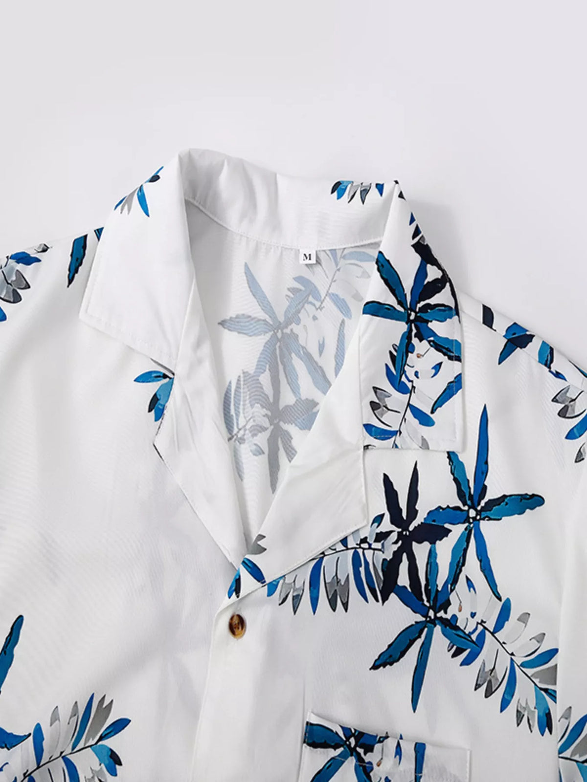Men's Full Size Tropical Print Short Sleeve Shirt and Shorts Set Plus Size - Lilixa.store