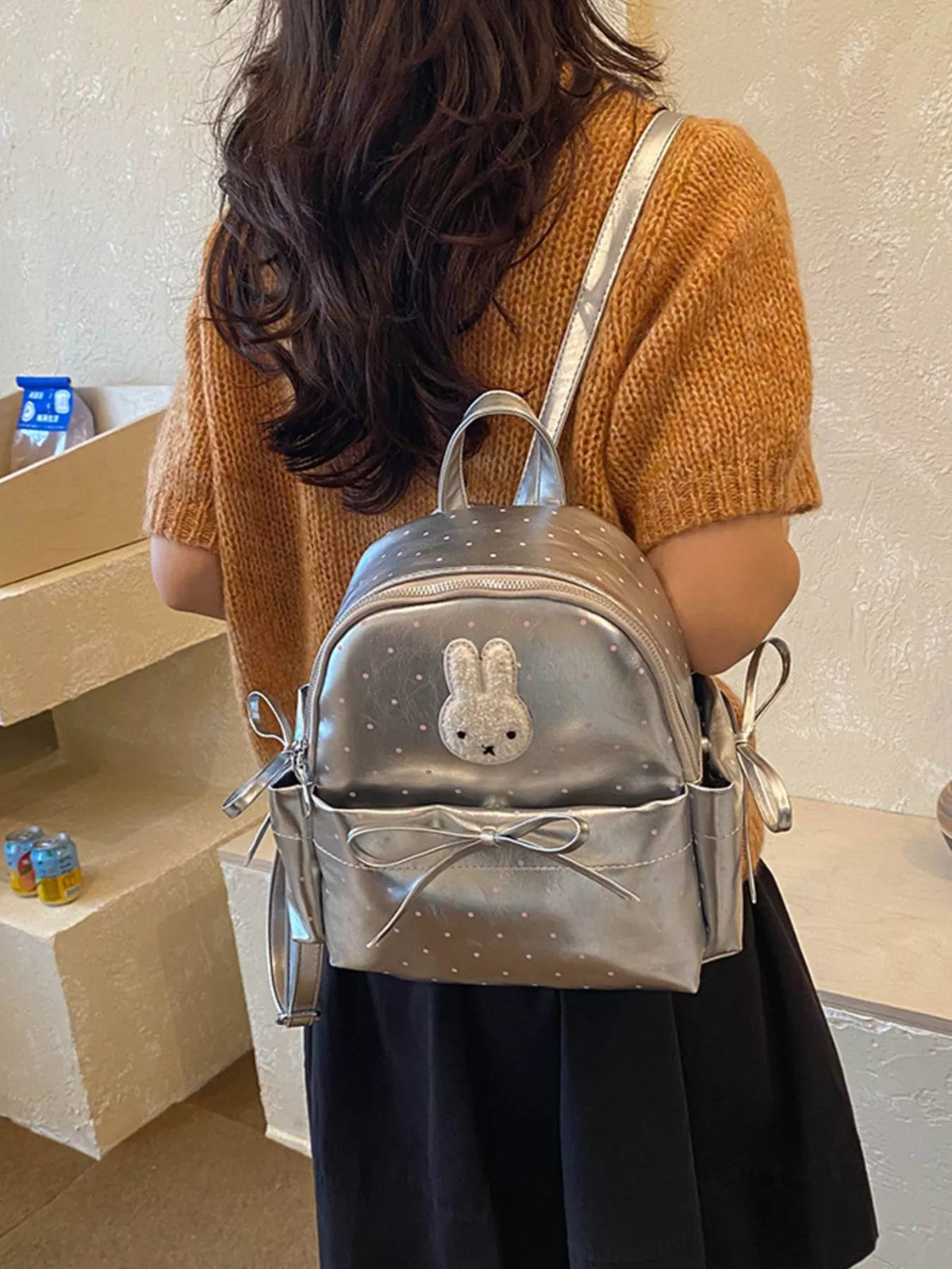 Bunny Polka Dot Backpack Bag - Lilixa.store
