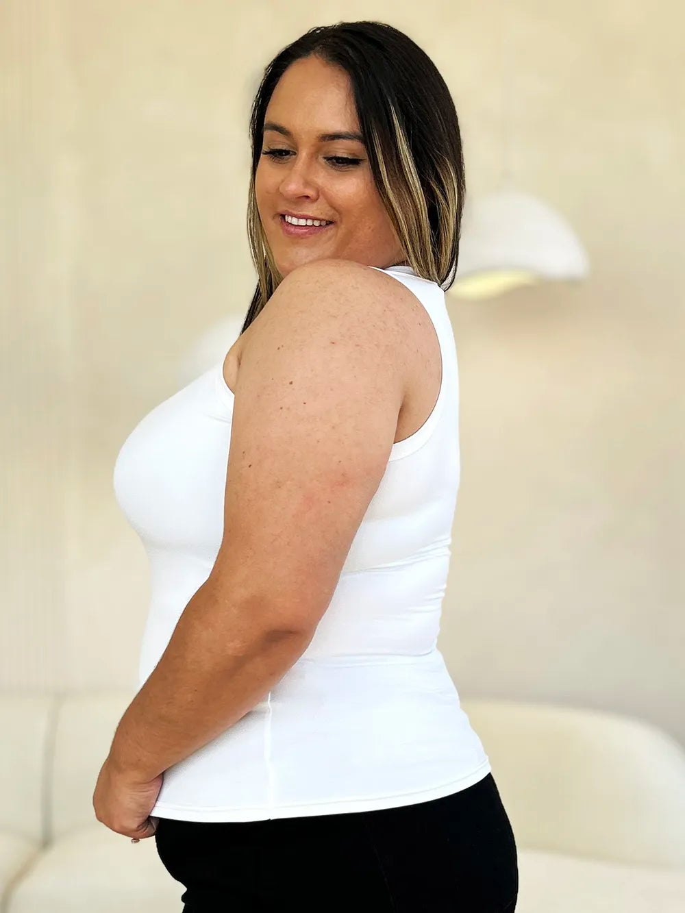 Basic Bae Full Size Round Neck Slim Tank - Lilixa.store