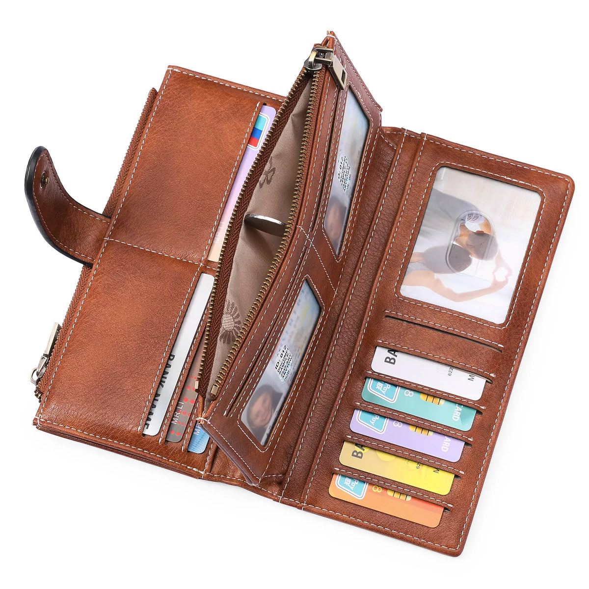 Vintage Style Leather Wallet - Lilixa.store