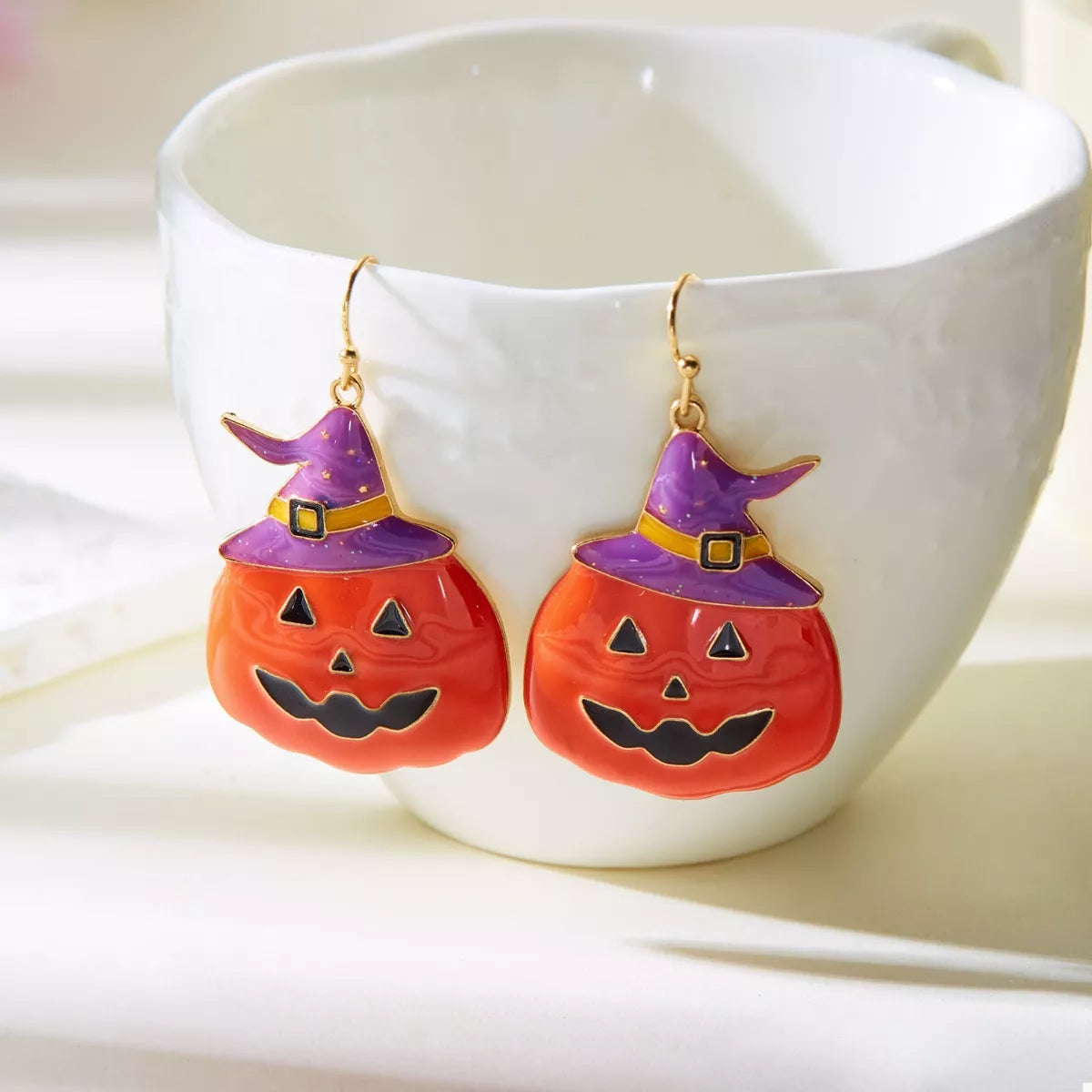 Halloween Pumpkin Dangle Earrings - Lilixa.store