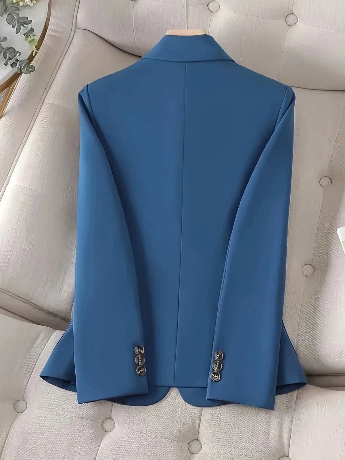One-Button Blazer with Pockets - Lilixa.store
