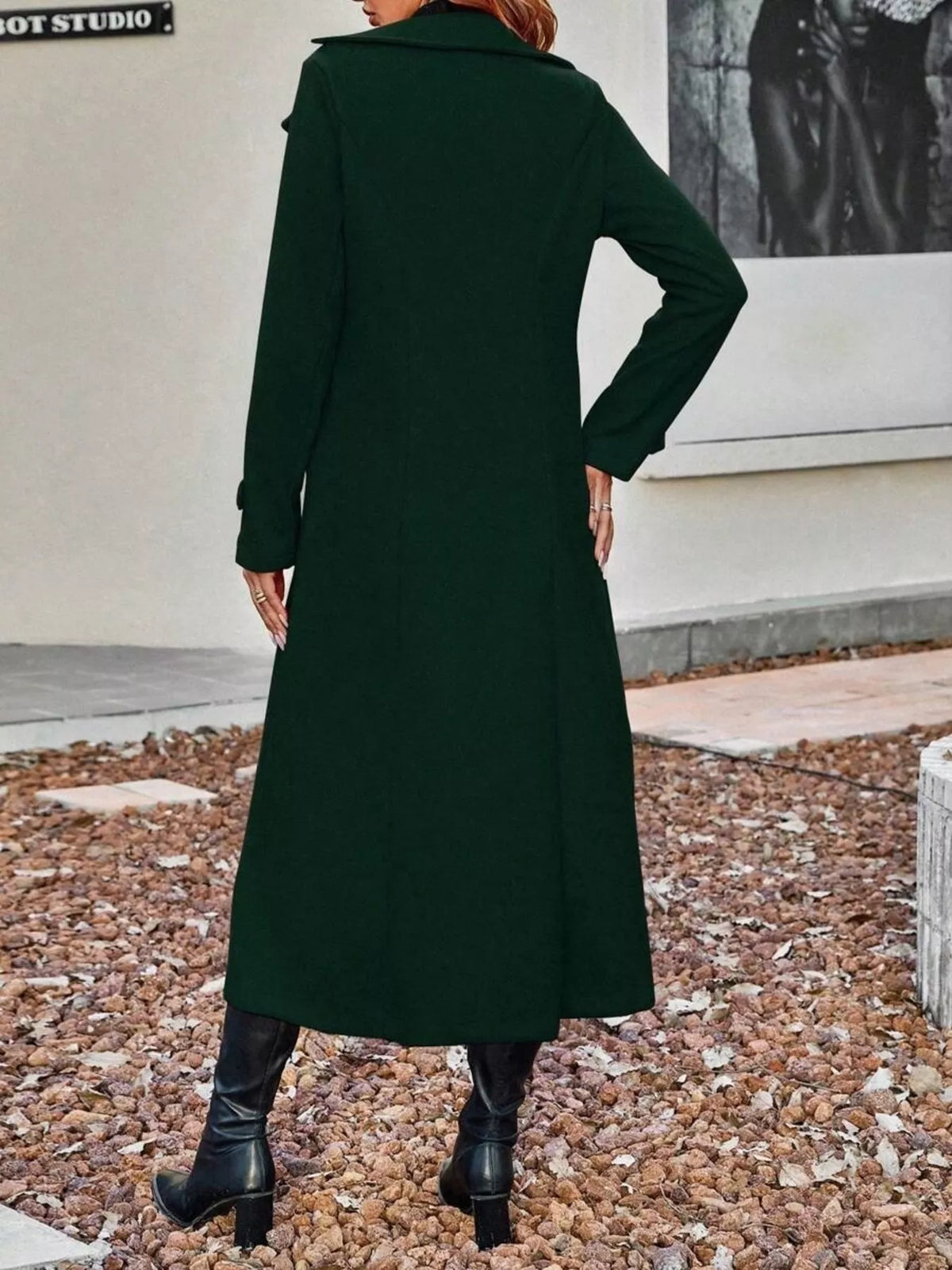 Double-Breasted Longline Coat