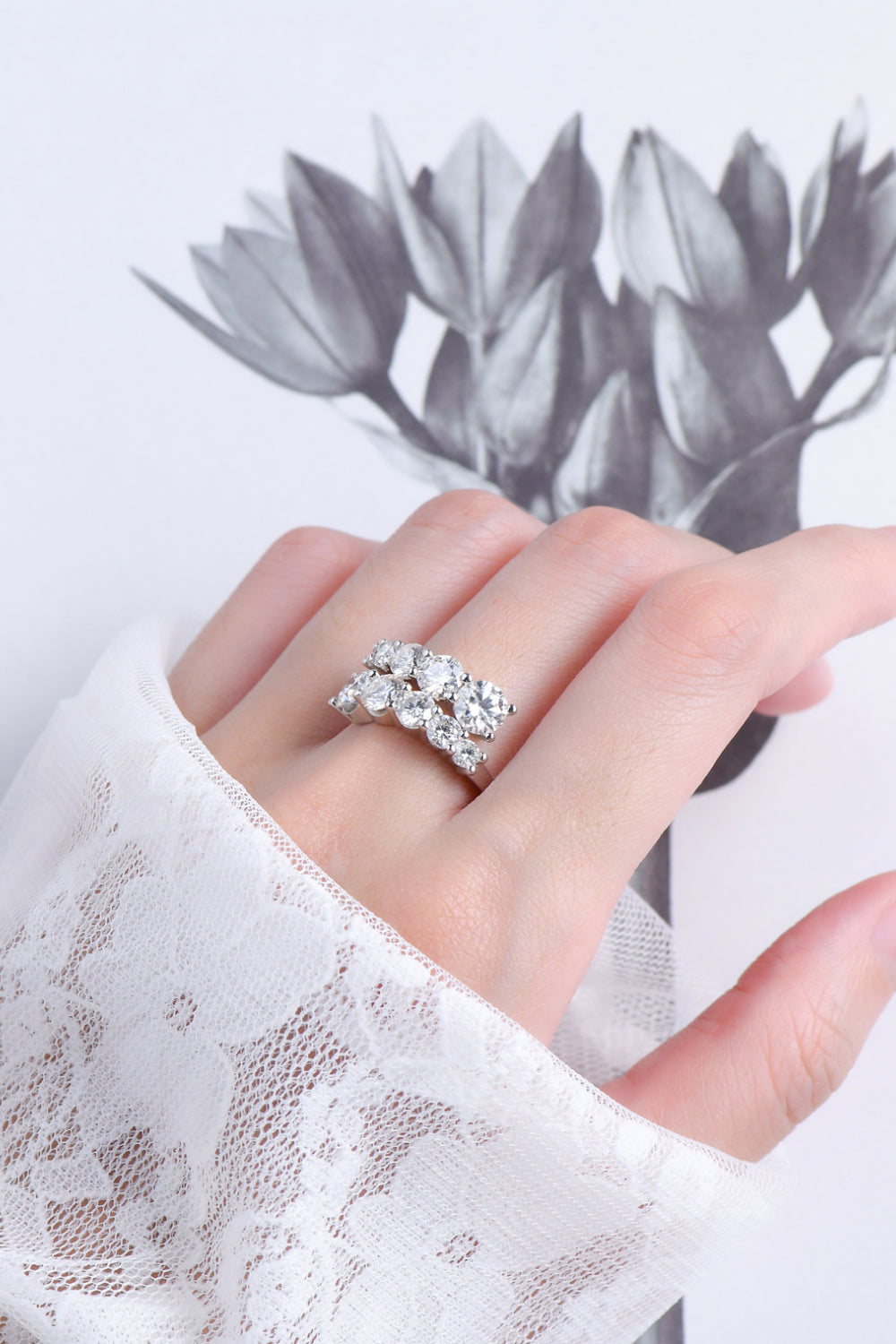 Adored Moissanite 925 Sterling Silver Ring - Lilixa.store