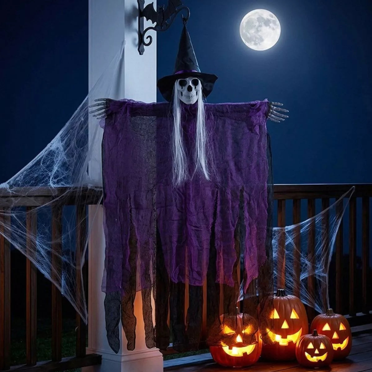 Halloween Skeleton Hanging Ghost Hanging Decorative Ornament - Lilixa.store