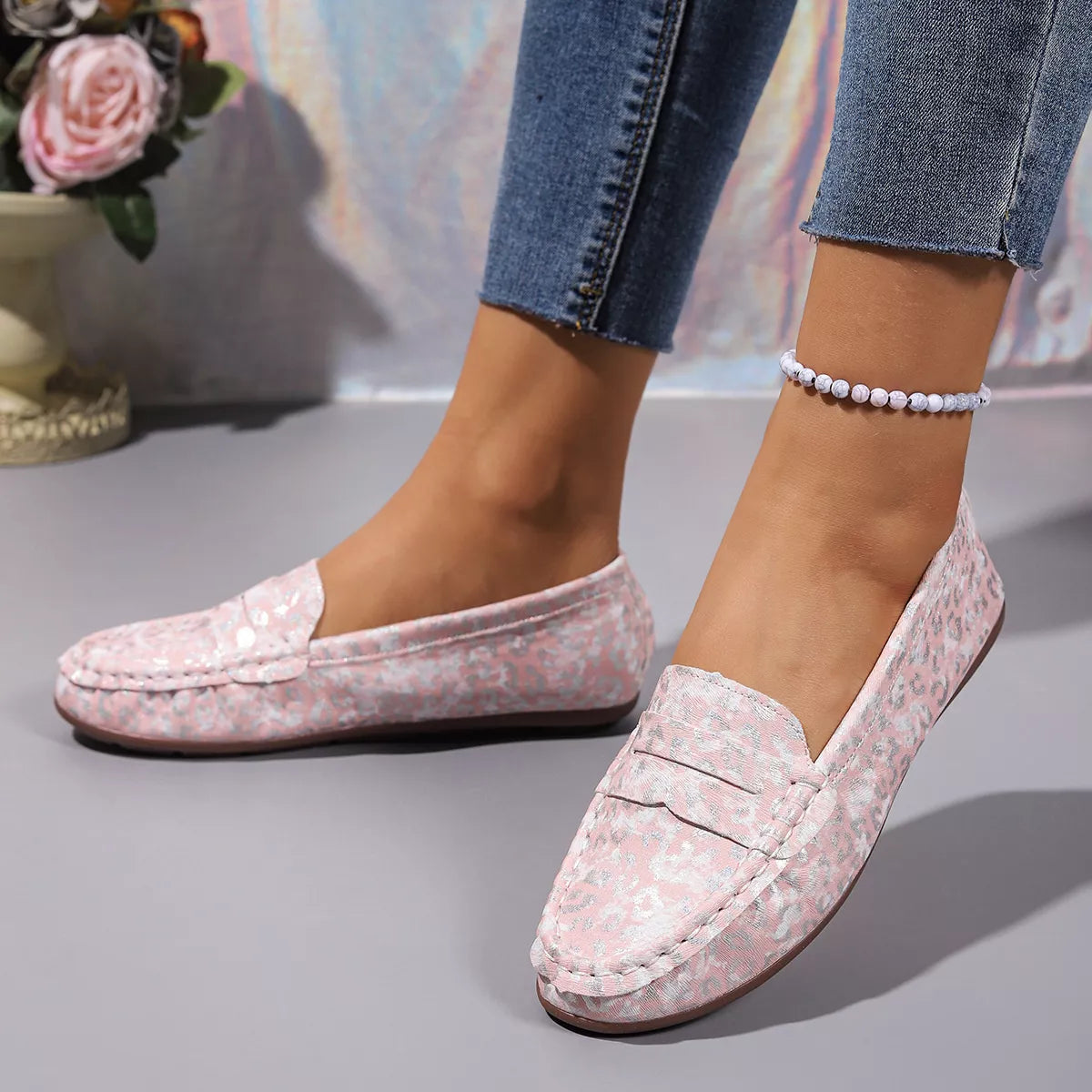 Floral Print Slip-Ons - Lilixa.store