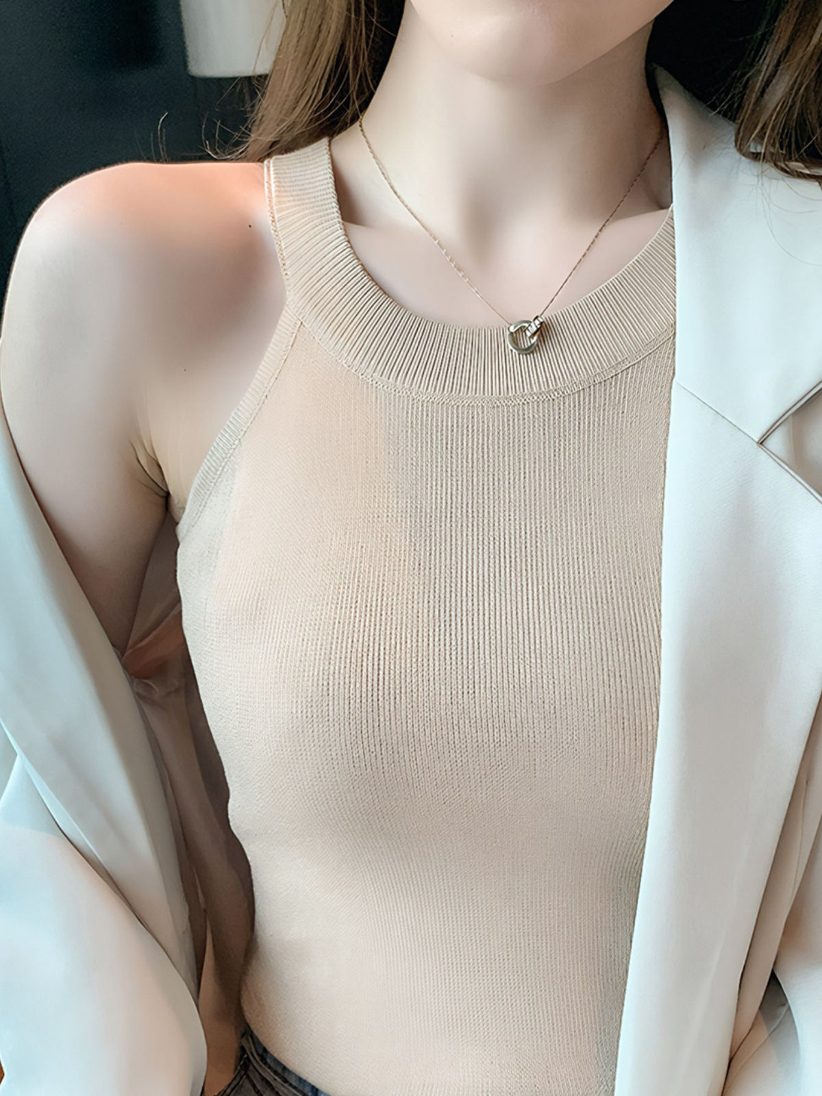 Ribbed Knit Cami Top - Lilixa.store