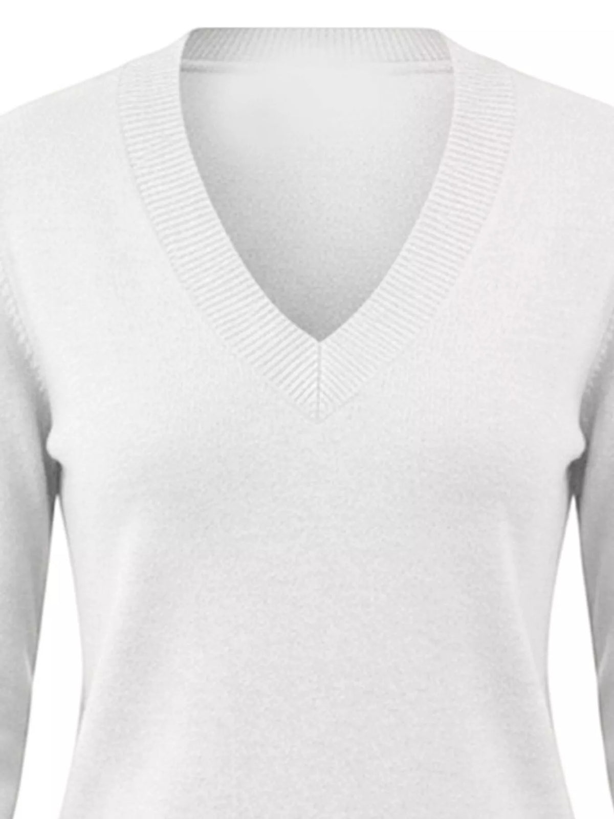 V-Neck Long Sleeve Sweater w