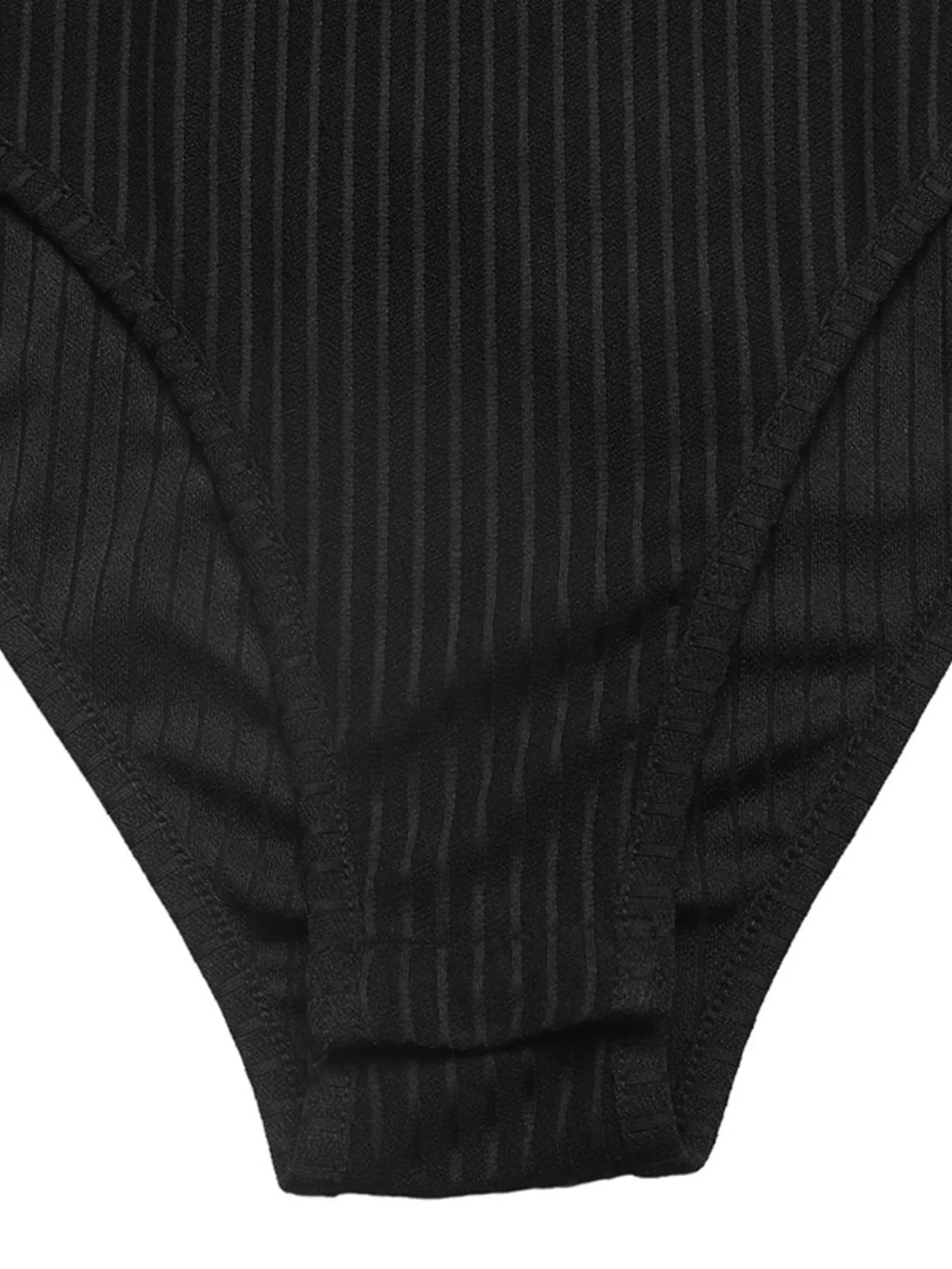 Leopard Trim Ribbed Knit Bodysuit - Lilixa.store