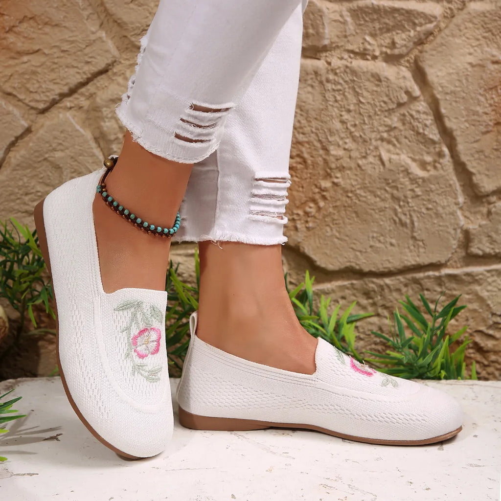 Embroidered Mesh Slip-Ons, view 10