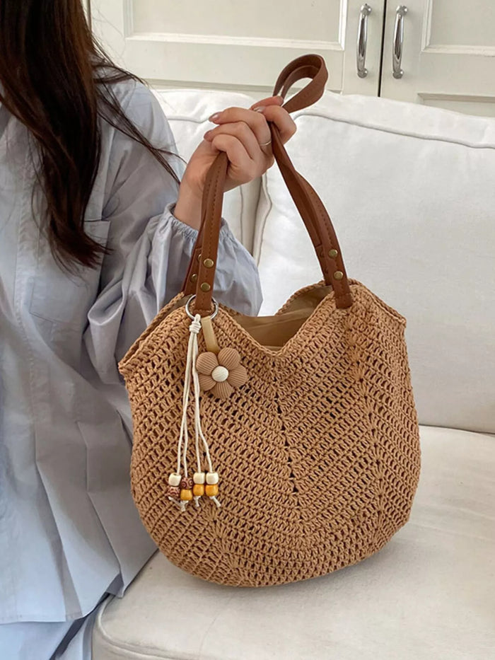 Crochet Knit Shoulder Bag - Lilixa.store