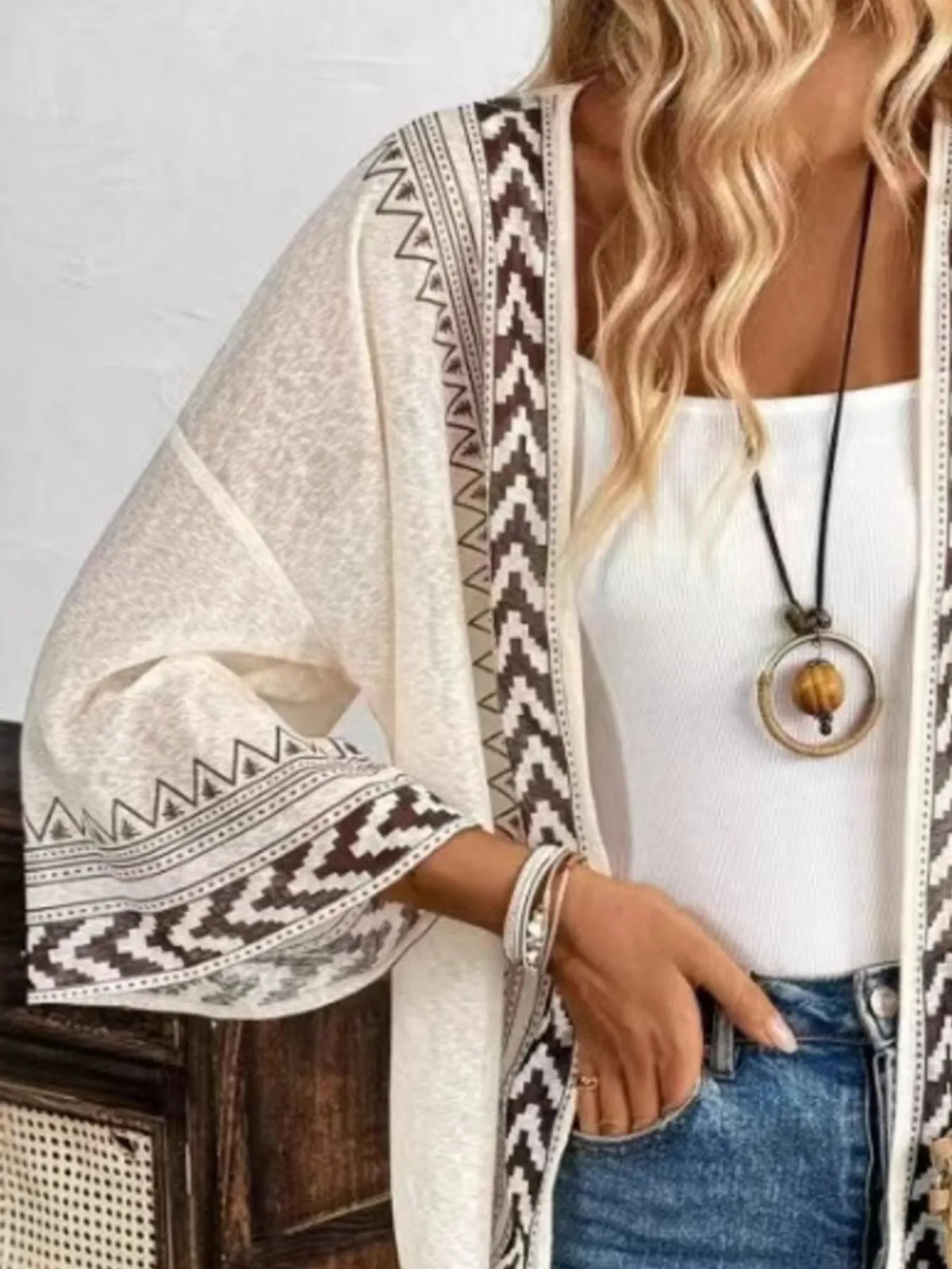 Open Front Kimono Cardigan - Lilixa.store