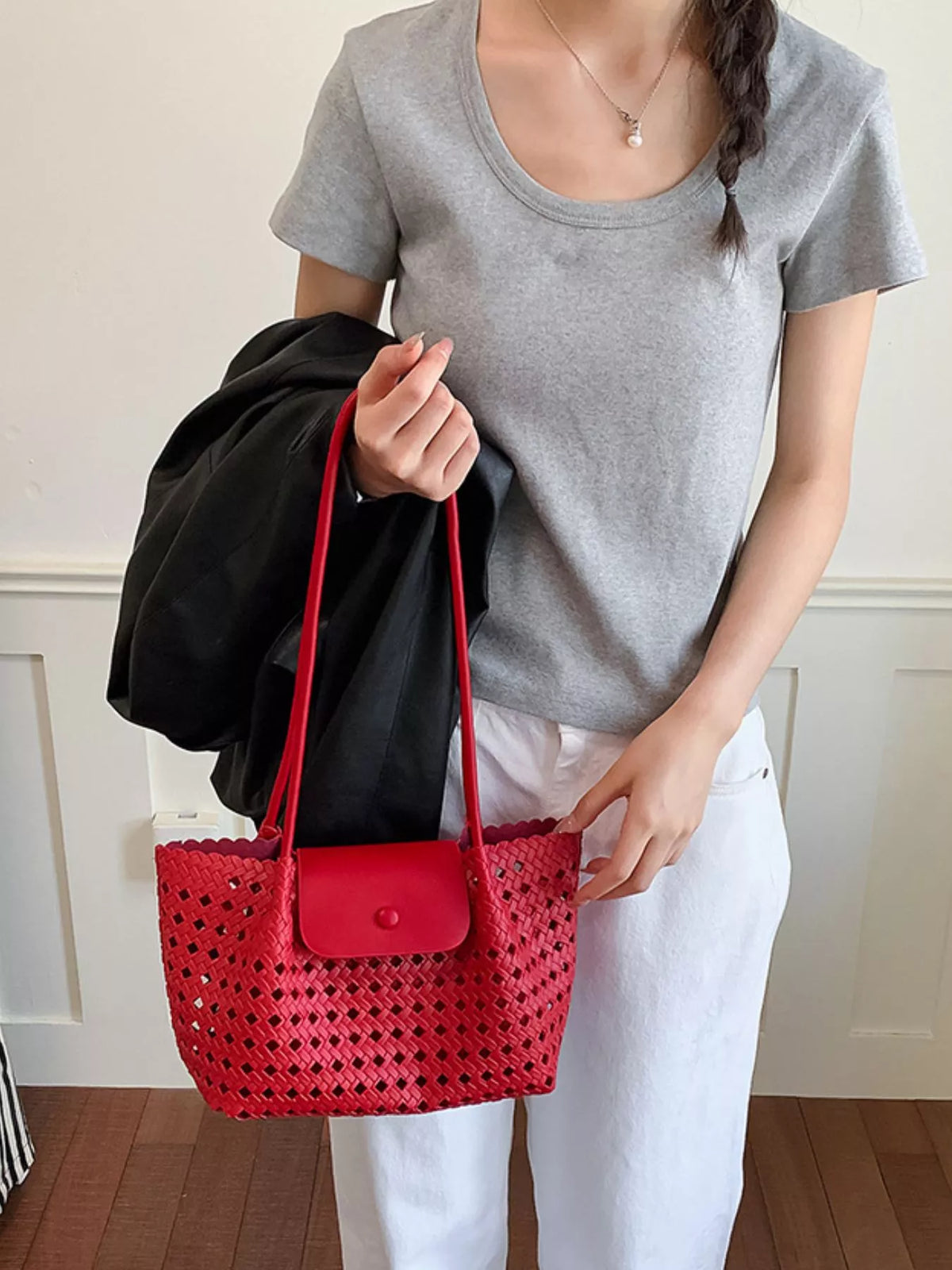 Hollow-Out Shoulder Bag - Lilixa.store