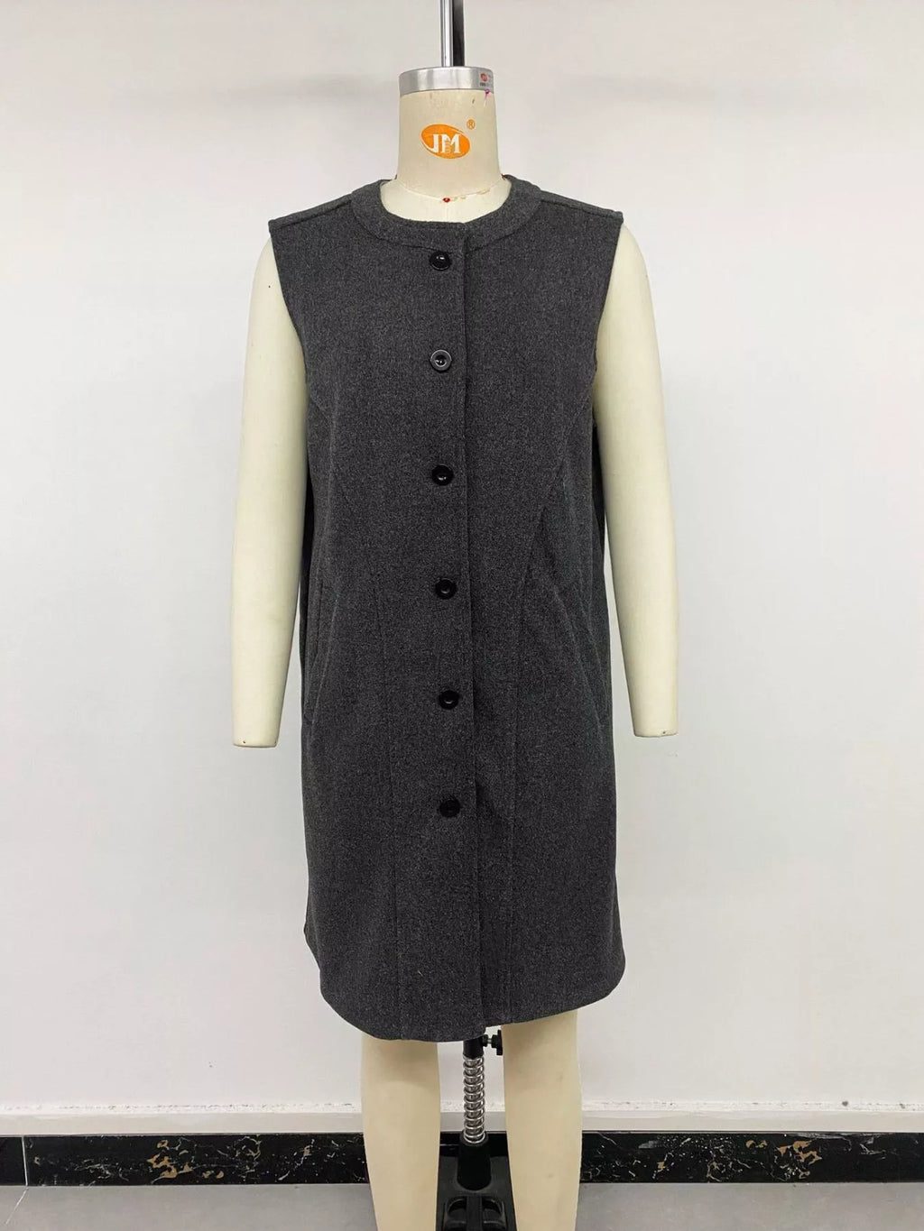 Sleeveless Longine Vest Coat - Lilixa.store